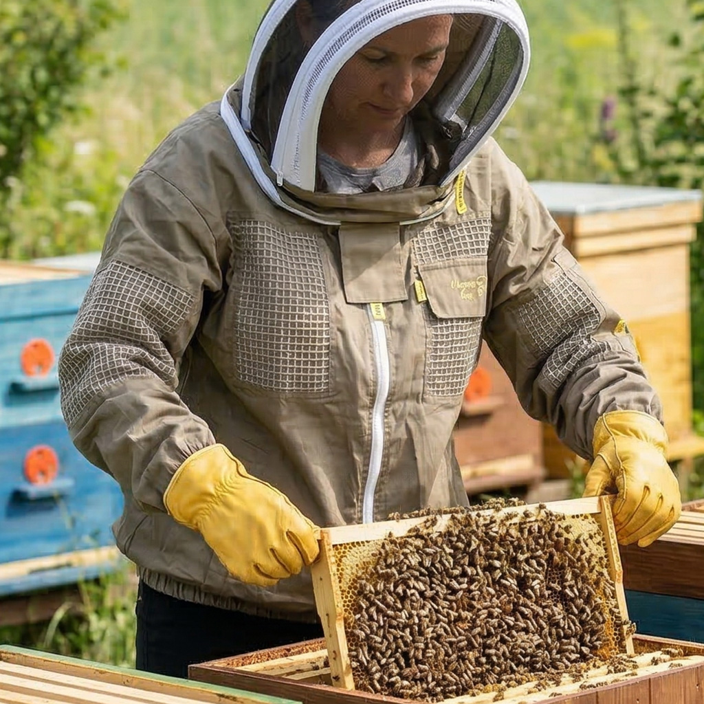 Kurtka pszczelarska z częściową wentylacją Elegant Bee - S-XXXXL