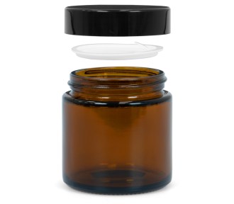 Słoiczek szklany z brązowego szkła 100 ml