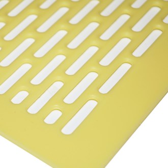 Krata odgrodowa - naprzemienna - plastik lany - 435x435 mm