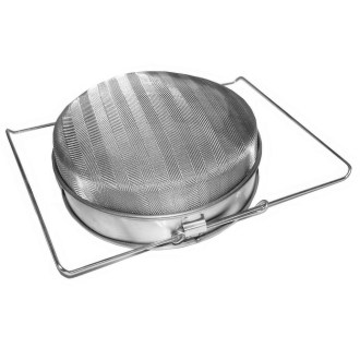 Cedzidło podwójne nierdzewne wypukłe 24 cm DE