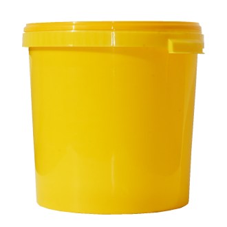 Pojemnik na miód plastikowy 40 kg / 33 l - żółty