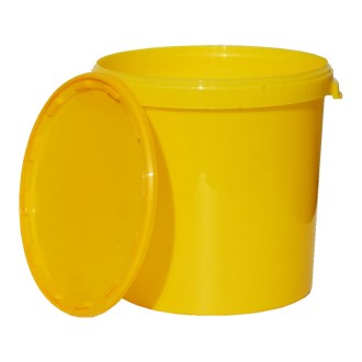 Pojemnik na miód plastikowy 40 kg / 33 l - żółty