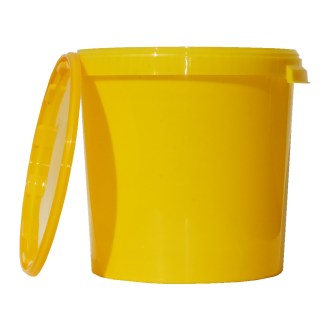 Pojemnik na miód plastikowy 40 kg / 33 l - żółty