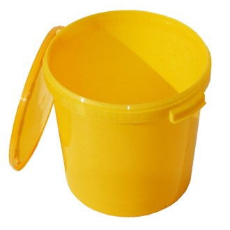 Pojemnik na miód plastikowy 40 kg / 33 l - żółty