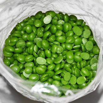 Wosk pszczeli - zielone granulki - 500 g